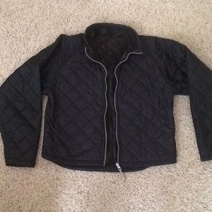 Black puffer coat/liner